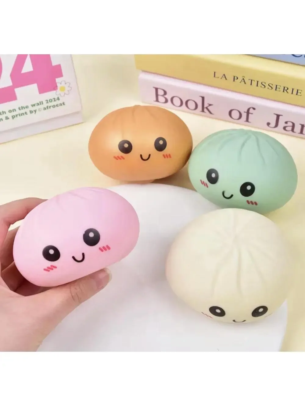 Lot of 6 Squishy Dumpling Sensory Fidget Toy Blind Box Cute Squeeze StressRelief